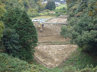 機械掘削状況